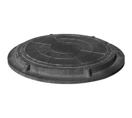 Ревизионный люк Neoкомпозит ППК тип ""ЛМ"" (легкий малый) d-580, до 1.5 т, черный Л-580 1,5т Ч 
