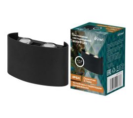 Настенный накладной светильник duwi NUOVO LED 4Вт ABS пластик 4200К IP54 черный 4 луча 24773 3 