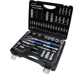 Набор инструментов с телескопическими трещотками Forsage F-41082-5L 108пр.1/4&1/2(6гр.)(4-32мм) 48321 