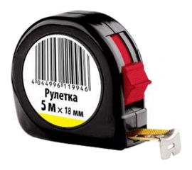 Рулетка Россия 5 м х 18 мм, пластиковый корпус 31322 
