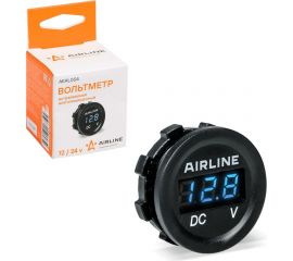 Встраиваемый влагозащищенный вольтметр Airline 12/24 В AEAL004 