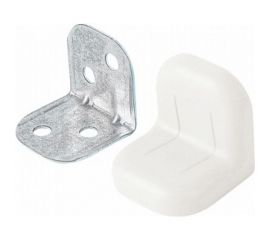 Крепежный уголок с пластиковой крышкой Tech-Krep 20x28 белый 4 шт. пакет 148278 