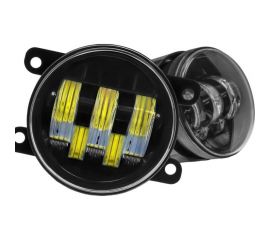 Противотуманные светодиодные автомобильные фары LEDZILLA универсальные с регулировкой, 50Вт 9-32В ДХО лед ПТФ на авто противотуманки, 2 шт 2190-50W 