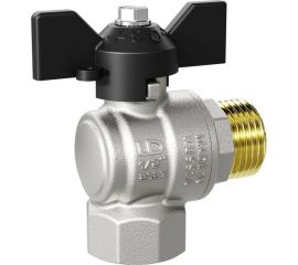 Кран LD PRIDE угловой шаровой 1/2 - 1/2 вн/нар бабочка 552306 