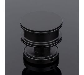 Ролик с креплением к стеклу SERVICE PLUS черный матовый, sus304 R02-401BLK/SUS304 