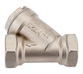 Сетчатый фильтр БАЗ никелированный Ду20 А50 угловой БАЗ.Ф.А50.20.Н 