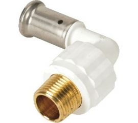 Угольник HENCO 90 градусов, НР, ПВДФ пресс, белый, 20x1/2"" 5PKW-2004 