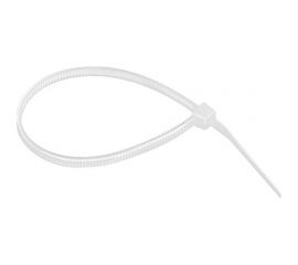 Хомуты СИБРТЕХ 200x3,6 мм, пластмассовые, белые, 100 шт 45527 