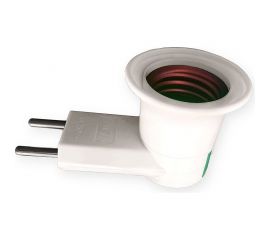 Адаптер вилка-патрон ОПТИКОМ ЭЛЕКТРИК Е27 с выключателем 220В 3352.1227 