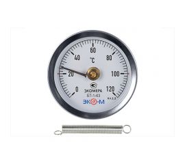 Биметаллический термометр ЭКО-М ЭКОМЕРА БТ-1-63-120С накладной 