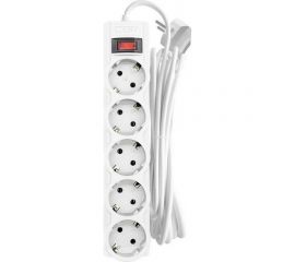 Сетевой фильтр Cbr 5 евророзеток длина кабеля 3 метра цвет белый пакет CSF 2505-3. 0 White PC 