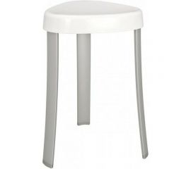 Стул для ванной PRIMANOVA 25x29x45 см, белый, с алюминиевыми ножками, нагрузка - 120 кг M-KV17-01 