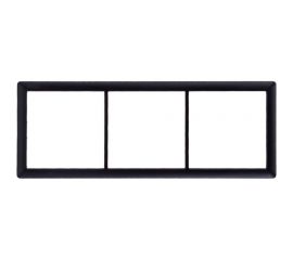 Трехпостовая рамка CGSS горизонтальная/вертикальная, черная Практика PL-P103-BCM 