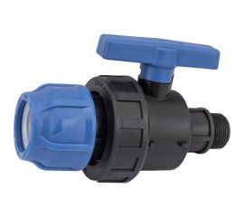 Шаровой кран VALFEX ПНД компрессионный цанга - наружная резьба, разборный 40x1"" 1210012640100 