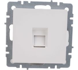 Компьютерная розетка rj45 IEK Brite рк10-брб категория 5e, белый BR-K10-1-K01 