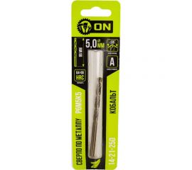 Сверло по металлу Р6М5К5 Кобальт 5x86 мм On 14-21-250 