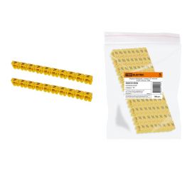 Наборный маркер TDM символ N желтый 6 мм2 100 шт. SQ0534-0056 