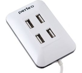 USB-концентратор Perfeo USB-HUB 4 Port, белый 30008643 