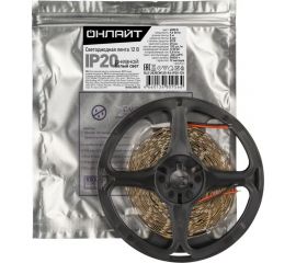 Светодиодная лента ОНЛАЙТ OLS-2835CW120-9.6-IP20-12V 80956 