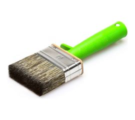 Флейцевая кисть Лазурный берег для работ по дереву, смешанная щетина, КФ 100х25 С7 (зел.руч) 