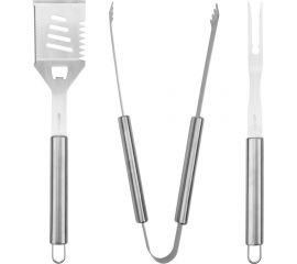 Набор: щипцы, вилка и лопатка для барбекю и гриля СОКОЛ Стандарт 62-0053 