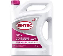 Антифриз Sintec красный -40С 5кг G-12+ Premium 990564 