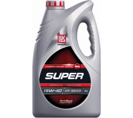 Моторное масло Лукойл СУПЕР SAE 15W-40, API SG/CD, 4 л 19195 