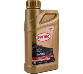 Моторное масло для гоночных и спортивных автомобилей Sintec racing sae 10w-60, api sn/cf, acea a3/b4, синтетическое 1 л 999843 