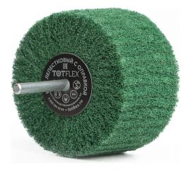 Круг шлифовальный лепестковый нетканый на оправке 80x50x6 мм, UNI GREEN Totflex 4631164143126 