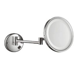 Косметическое настенное зеркало OUTE 15х15 см, с увеличением, с подсветкой TJ83-8 