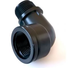 Пластиковый угол Профитт нр 3/4" - вр 3/4" чёрный 2228135 