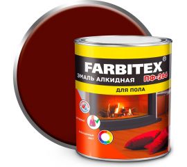 Алкидная эмаль FARBITEX ПФ-266 (красно-коричневый; 2.7 кг) 4300002289 