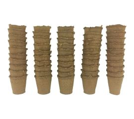 Набор торфяных горшочков ЛЕТО диам. 80 мм, высота 80 мм, 20 шт. 90276 
