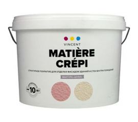 Штукатурка декоративная MATIERE CREPI с эффектом шуба 15 кг VINCENT 090-019 