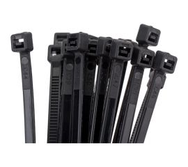 Монтажный пластиковый хомут Энкор 3,6x300 черный 100шт 29971 