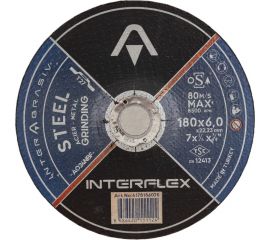 Обдирочный круг AO24NBF 180x6x22 мм, Т27, металл Interflex 4178186070 