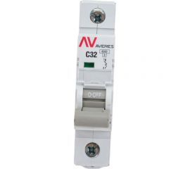 Автоматический выключатель EKF AVERES AV-6, 1P, 32A, 6kA, SQ mcb6-1-32C-av 