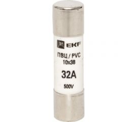 Цилиндрическая плавкая вставка EKF ПВЦ, 32А 20 шт PROxima pvc-10x38-32 