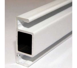 Поперечный профиль для москитной сетки с пазом под шнур KOMFORT москитные системы белый, 0.8 м ППП002 