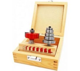 Набор VRMB06-A фреза кромочная для выборки четверти, 7 предметов АТАКА 671300 