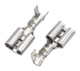 Плоский неизолированный луженый разъем КВТ РП-М(л) 2,5 - (6,3) 89246 