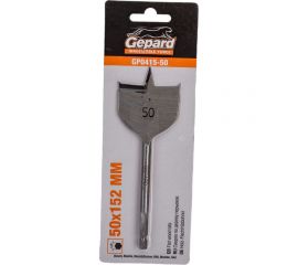 Сверло перьевое по дереву 50x152 мм Gepard GP0415-50 