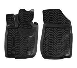 Ковры Airline для LADA Largus фургон 12-, 2 шт., высокий борт, 3D с подпятником, 1й ряд, ТЭП, черные ACM-PS-05 