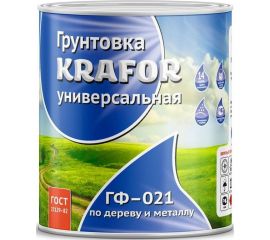 Грунт Krafor ГФ-021 красно-коричневый 6 кг 4 26304 