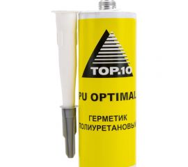 Герметик TOP.10 optimal полиуретановый, серый, 310 мл 10.638.0310. 