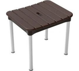 Стул для ванной PRIMANOVA ECALIPTUS максимальная нагрузка до 100 кг, 37x30x34 см, АВС-пластик, алюминий M-KV33-10 