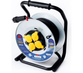 Удлинитель на металлической катушке энаргит мк3: кг 3x2,5 (50 метров, ip 44, с термодатчиком) МК3-325-50К-Т 