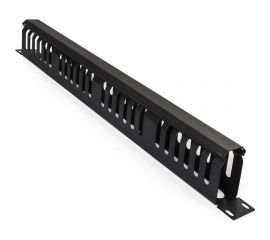 Кабельный органайзер ExeGate CM19-1U-24M-CV горизонтальный 19 1U, металлический, 2 окна в основании профиля, гребенка на 24 выреза 292873 
