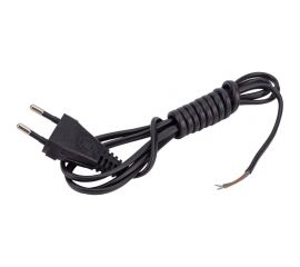 Сетевой шнур СПб УПП-5 с вилкой шввп 2x0,5 черный 1,7 м 99928146 