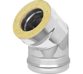 Сэндвич-колено (115х200 мм; AISI 430-0.5 мм; 45град.; 2 секции) Везувий О-100010 